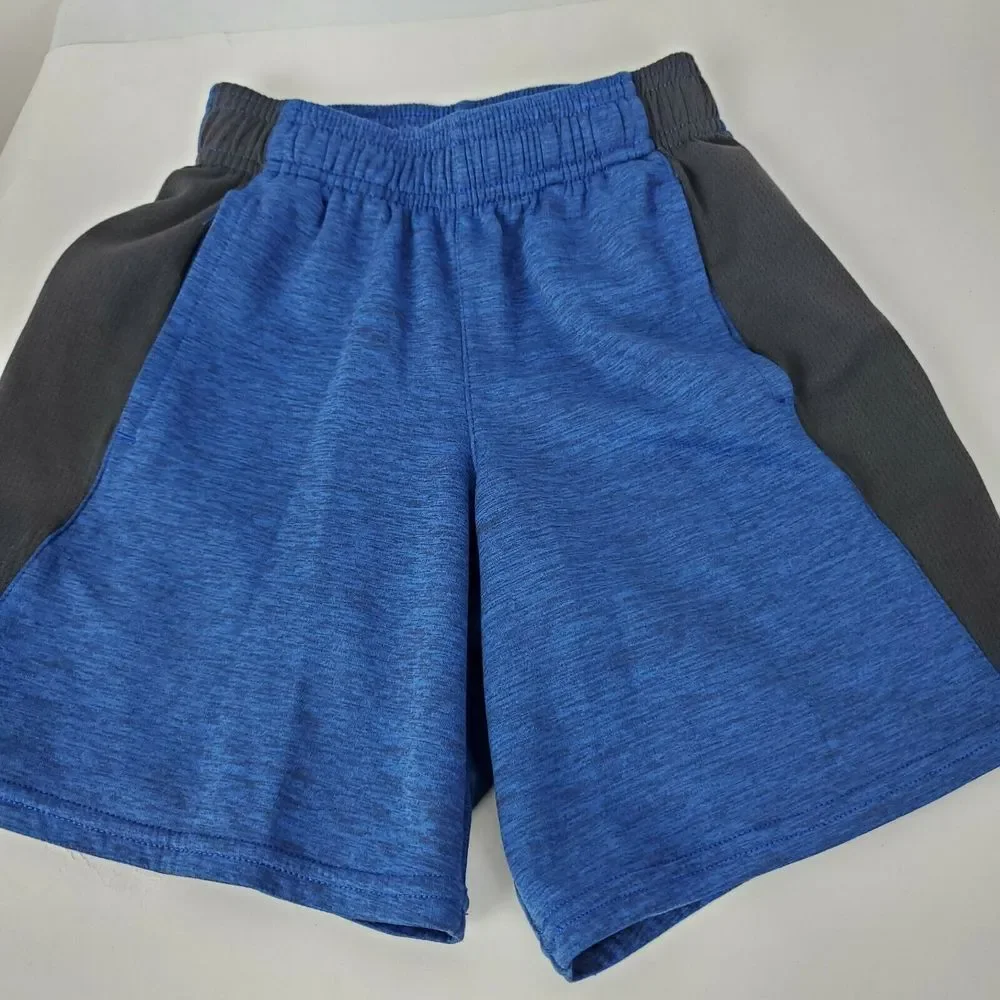 Champion Youth Boys Athletic Casual Shorts Blue Black Elastic Waist Size‎ 6